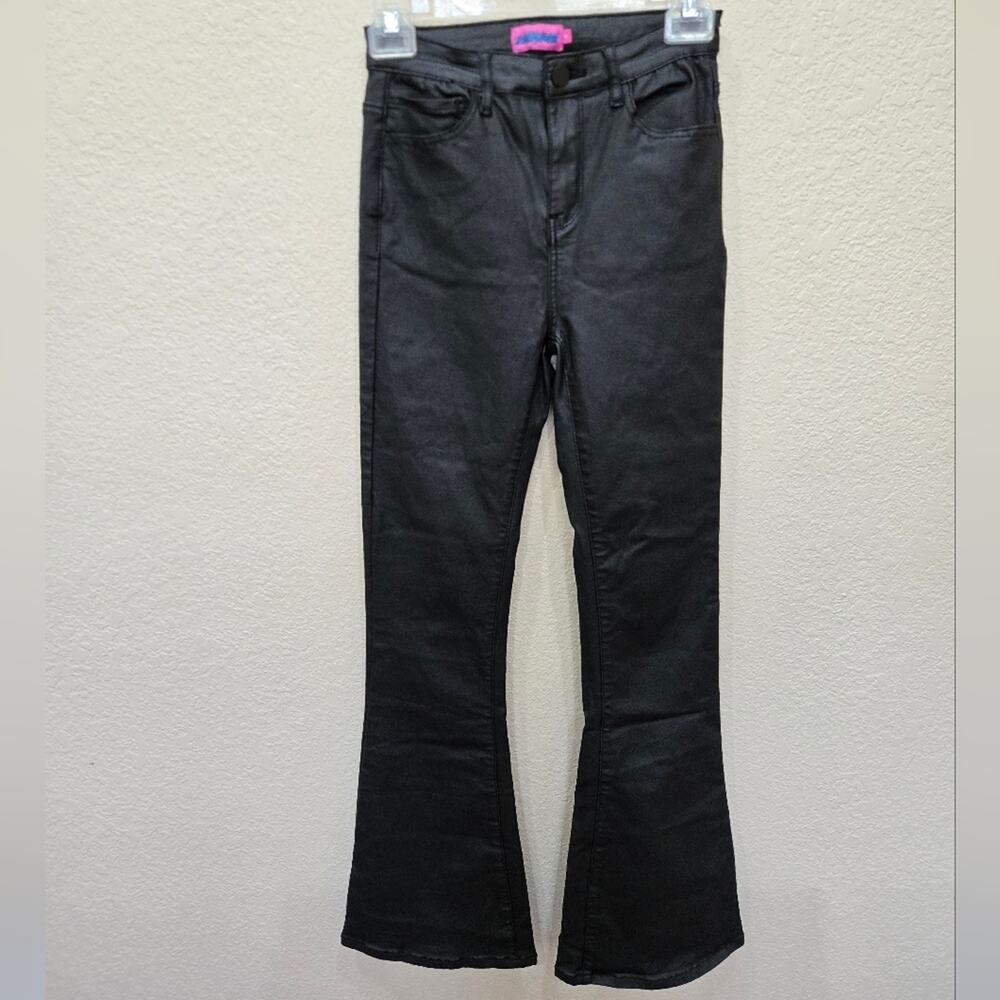 Edikted Womens 5 Pocket Regular Fit Stretch Denim Black Flare Jeans Size Small